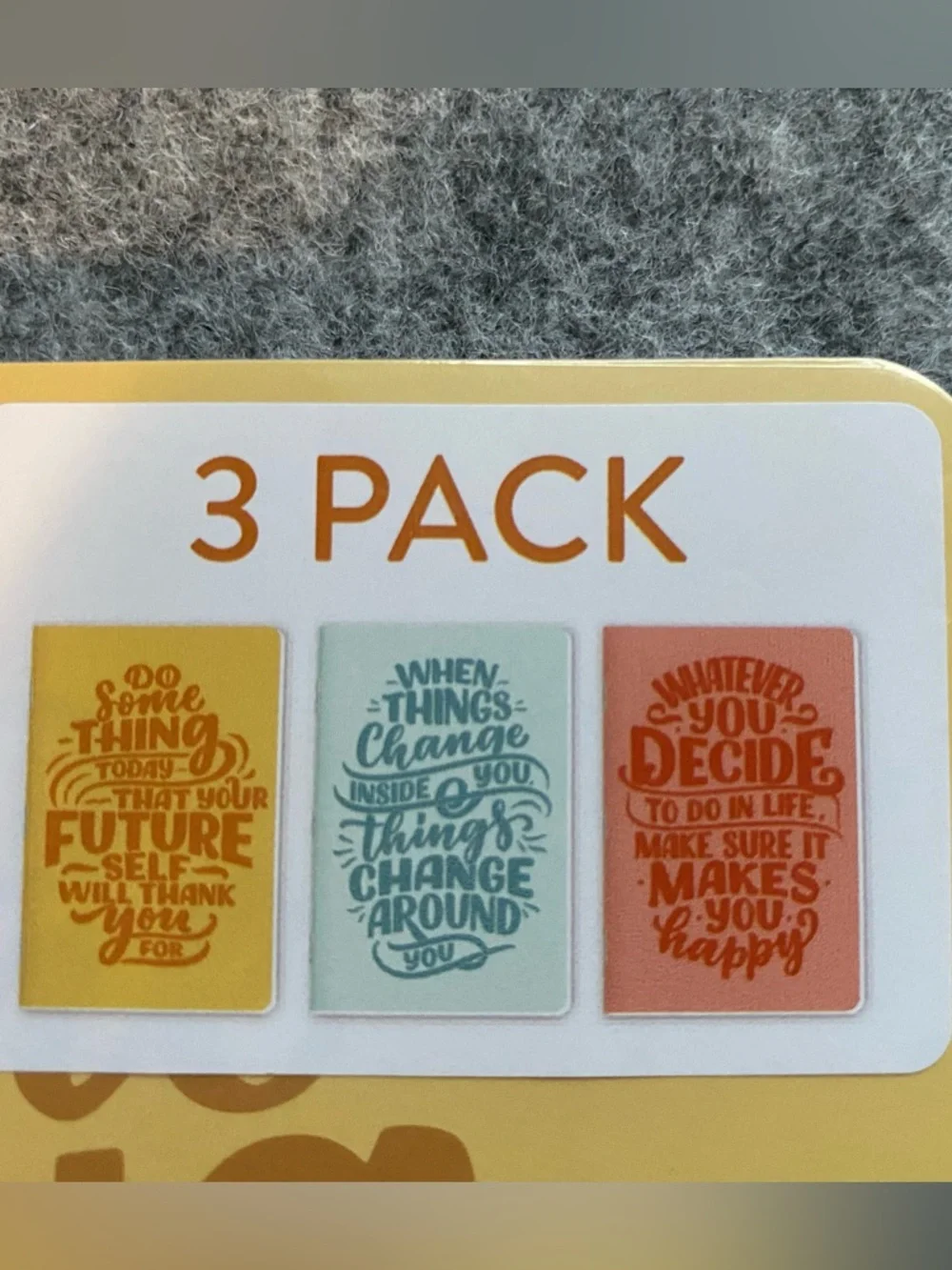 Do Something your future self will thank you for motivational notebooks lot of 3